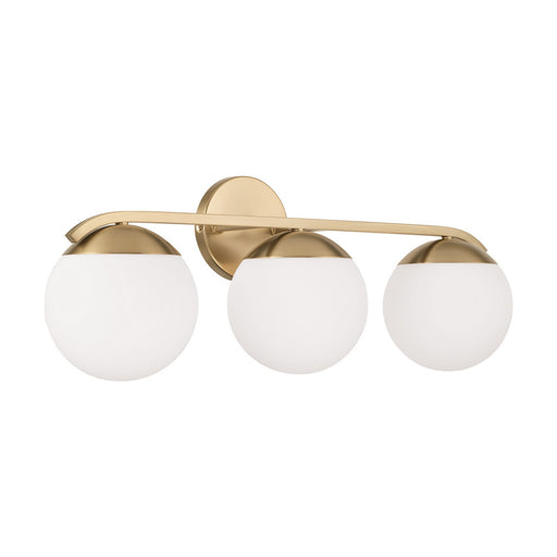 Oliver Three Light Vanity Matte Brass