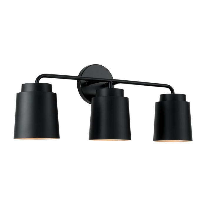 Capital Lighting - AA1036MB - Three Light Vanity - Pratt - Matte Black