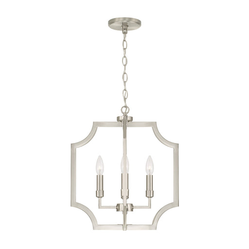 Courtney Four Light Foyer Pendant Brushed Nickel