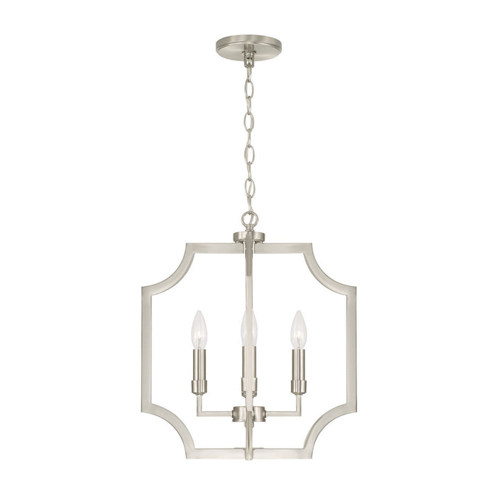 Capital Lighting - AA1037BN - Four Light Foyer Pendant - Courtney - Brushed Nickel