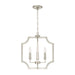 Capital Lighting - AA1037BN - Four Light Foyer Pendant - Courtney - Brushed Nickel