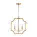 Capital Lighting - AA1037MA - Four Light Foyer Pendant - Courtney - Matte Brass