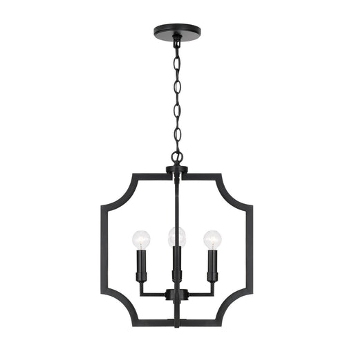 Courtney Four Light Foyer Pendant Matte Black