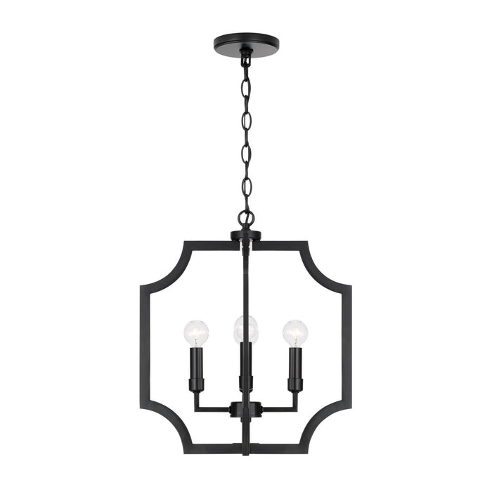 Capital Lighting - AA1037MB - Four Light Foyer Pendant - Courtney - Matte Black