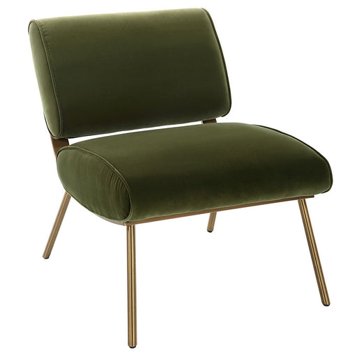 Uttermost - 23823 - Accent Chair - Knoll - Brushed Brass