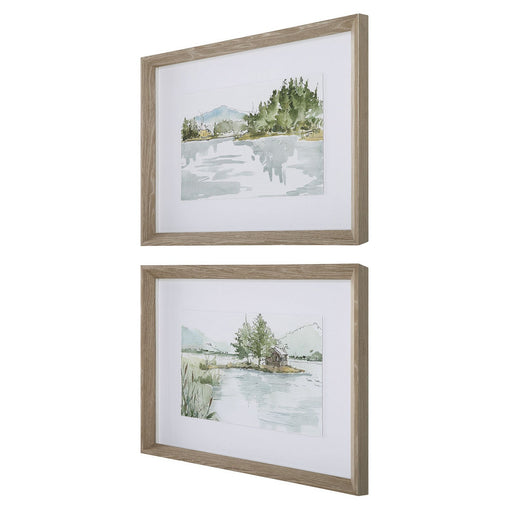 Serene Framed Prints, Set/2