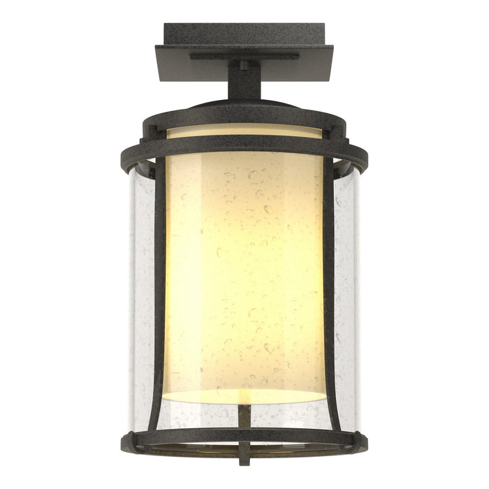 Hubbardton Forge - 365605-SKT-20-ZS0297 - One Light Outdoor Semi-Flush Mount - Meridian - Coastal Natural Iron