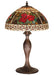 Meyda Tiffany - 37789 - One Light Table Lamp - Roses & Scrolls - Craftsman Brown