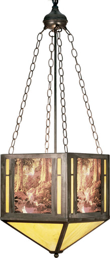 Maxfield Parrish Two Light Inverted Pendant