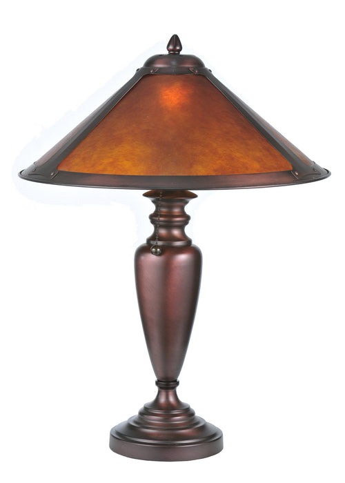 Meyda Tiffany - 22700 - Table Lamp - Sutter - Amber Mica Mahogany