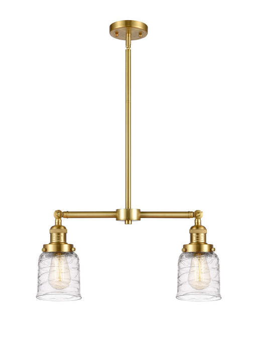 Innovations - 209-SG-G513 - Two Light Island Pendant - Franklin Restoration - Satin Gold