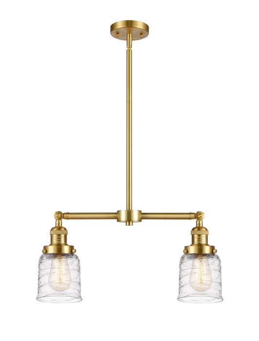 Innovations - 209-SG-G513 - Two Light Island Pendant - Franklin Restoration - Satin Gold