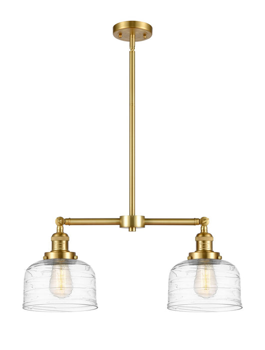 Innovations - 209-SG-G713 - Two Light Island Pendant - Franklin Restoration - Satin Gold