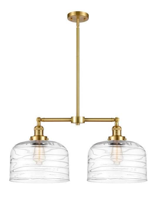 Innovations - 209-SG-G713-L - Two Light Island Pendant - Franklin Restoration - Satin Gold