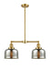 Innovations - 209-SG-G78 - Two Light Island Pendant - Franklin Restoration - Satin Gold