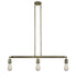 Innovations - 213-AB - Three Light Island Pendant - Franklin Restoration - Antique Brass