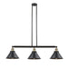 Innovations - 213-BAB-M10-BK - Three Light Island Pendant - Franklin Restoration - Black Antique Brass