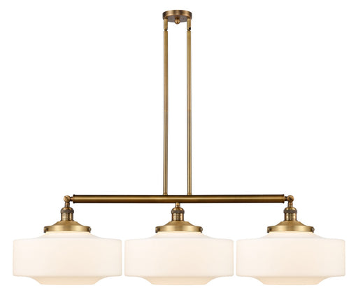 Innovations - 213-BB-G691-16 - Three Light Island Pendant - Franklin Restoration - Brushed Brass