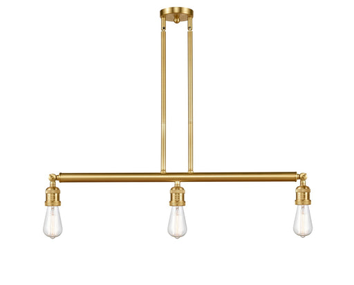 Innovations - 213-SG-LED - LED Island Pendant - Franklin Restoration - Satin Gold