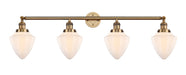 Innovations - 215-BB-G661-7 - Four Light Bath Vanity - Franklin Restoration - Brushed Brass