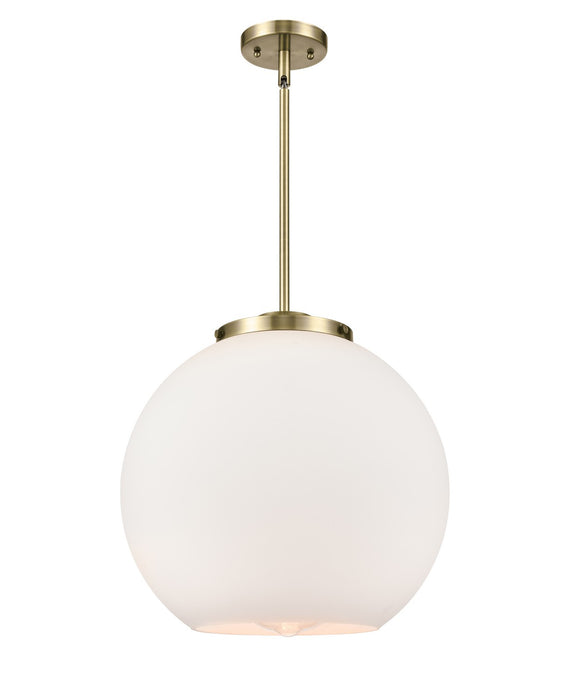 Innovations - 221-1S-AB-G121-16 - One Light Pendant - Ballston - Antique Brass