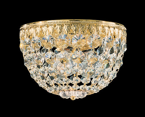 Petit Crystal Three Light Flush Mount