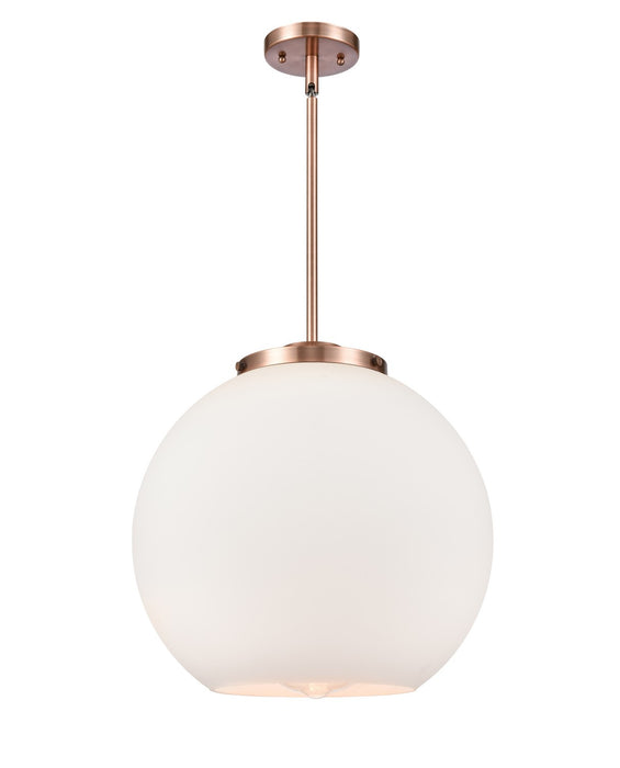 Innovations - 221-1S-AC-G121-16 - One Light Pendant - Ballston - Antique Copper