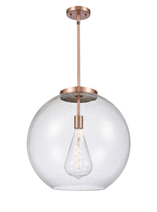 Innovations - 221-1S-AC-G124-18-LED - LED Pendant - Ballston - Antique Copper