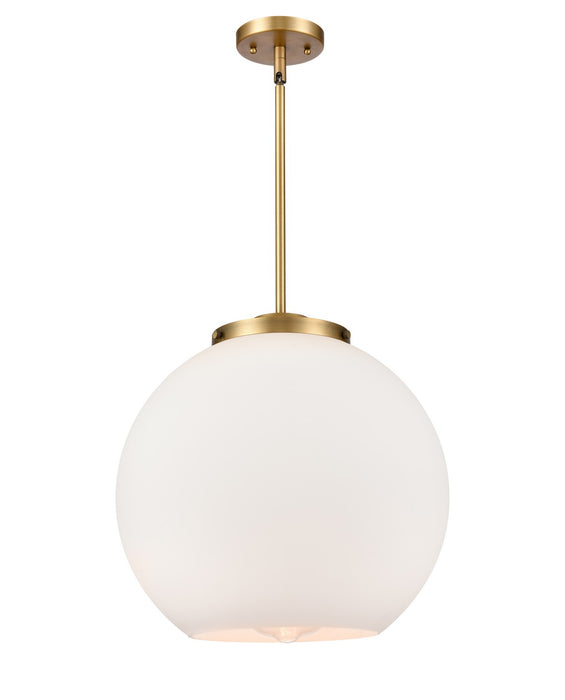 Innovations - 221-1S-BB-G121-16 - One Light Pendant - Ballston - Brushed Brass