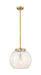 Innovations - 221-1S-BB-G1216-14WM - LED Pendant - Franklin Restoration - Brushed Brass