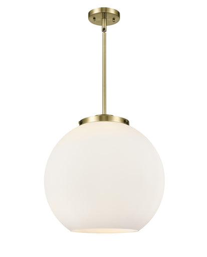 Ballston Three Light Pendant Antique Brass