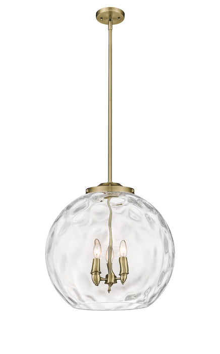 Innovations - 221-3S-AB-G1215-18 - Three Light Pendant - Ballston - Antique Brass