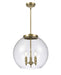 Innovations - 221-3S-AB-G122-16 - Three Light Pendant - Ballston - Antique Brass