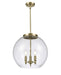 Innovations - 221-3S-AB-G124-16-LED - LED Pendant - Ballston - Antique Brass