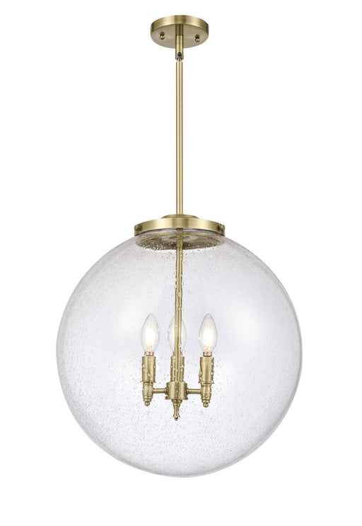 Innovations - 221-3S-AB-G204-18 - Three Light Pendant - Franklin Restoration - Antique Brass