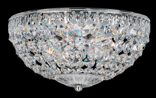 Petit Crystal Four Light Flush Mount