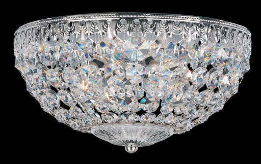Schonbek - 1560-40O - Four Light Flush Mount - Petit Crystal - Silver
