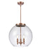 Innovations - 221-3S-AC-G122-16 - Three Light Pendant - Ballston - Antique Copper