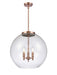 Innovations - 221-3S-AC-G124-18-LED - LED Pendant - Ballston - Antique Copper