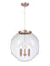 Innovations - 221-3S-AC-G204-16 - Three Light Pendant - Franklin Restoration - Antique Copper