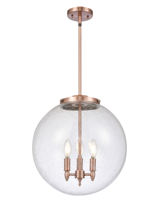 Innovations - 221-3S-AC-G204-16-LED - LED Pendant - Franklin Restoration - Antique Copper