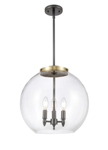 Ballston LED Pendant Black Antique Brass