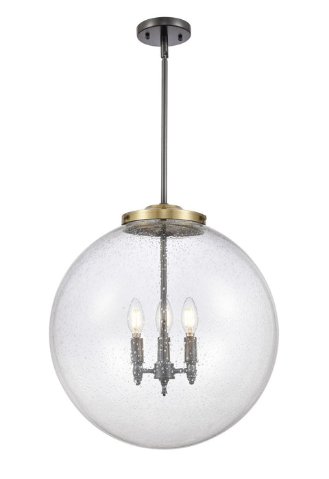 Innovations - 221-3S-BAB-G204-18 - Three Light Pendant - Franklin Restoration - Black Antique Brass