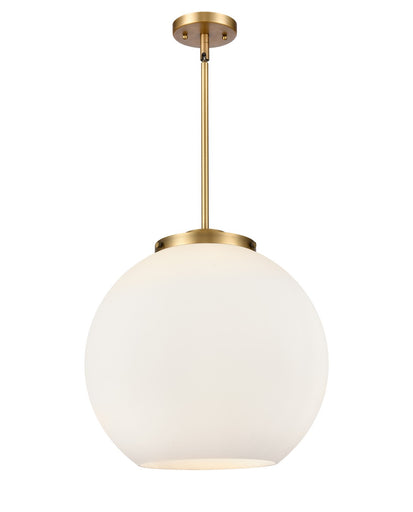 Ballston Three Light Pendant Brushed Brass