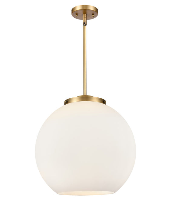 Innovations - 221-3S-BB-G121-16-LED - LED Pendant - Ballston - Brushed Brass