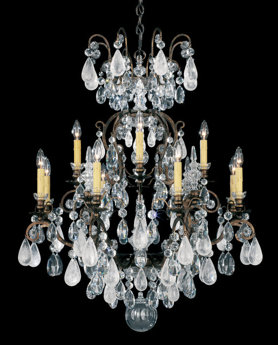 Schonbek - 3572-22CL - 13 Light Chandelier - Renaissance Rock Crystal - Heirloom Gold