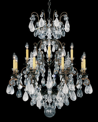 Renaissance Rock Crystal 13 Light Chandelier