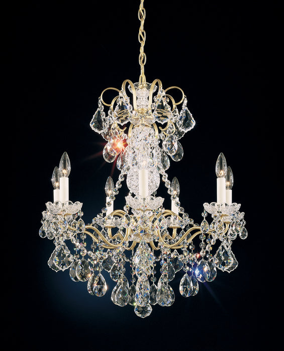 Schonbek - 3656-48R - Seven Light Chandelier - New Orleans - Antique Silver