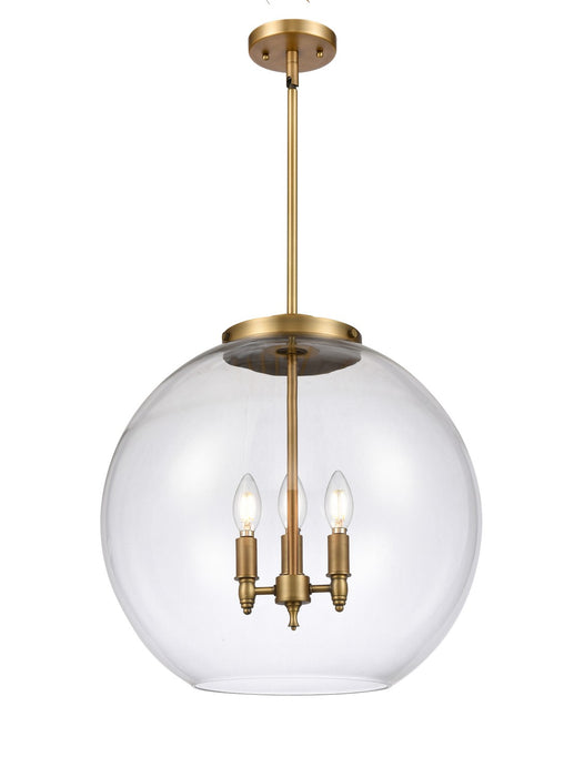 Innovations - 221-3S-BB-G122-18-LED - LED Pendant - Ballston - Brushed Brass