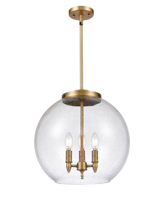 Innovations - 221-3S-BB-G124-16-LED - LED Pendant - Ballston - Brushed Brass